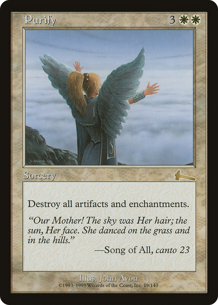 Purify (ULG-019) - Urza's Legacy Foil - Premium MTG Single from Wizards of the Coast - Just $6.09! Shop now at Game Crave Tournament Store