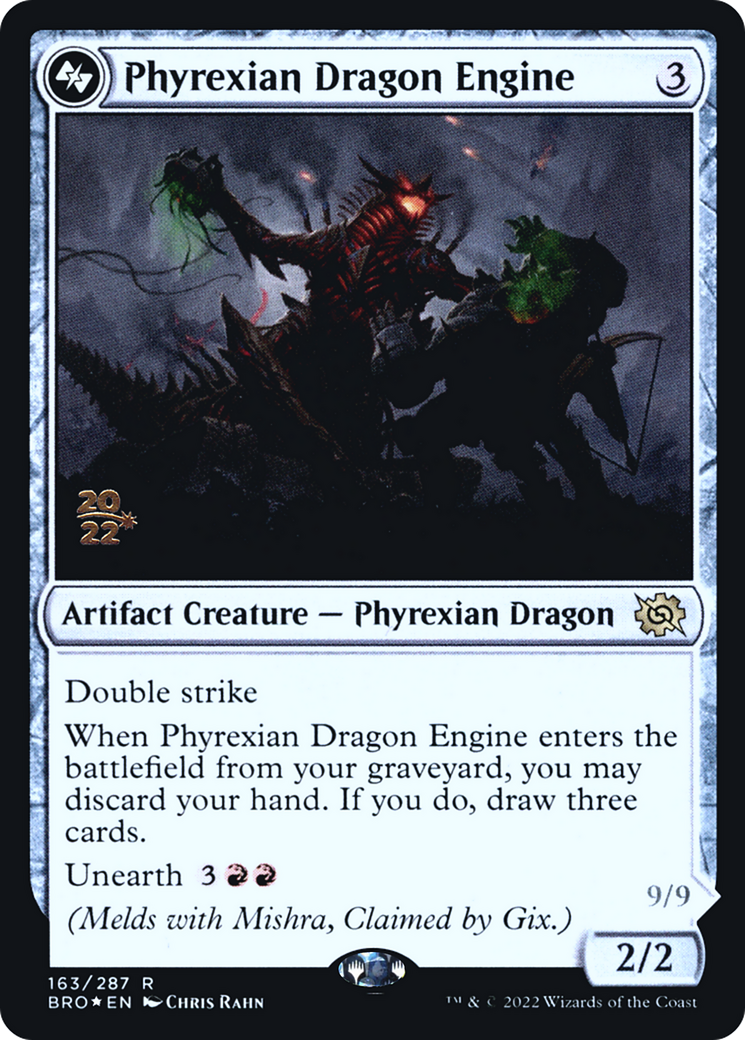 Phyrexian Dragon Engine (PBRO-163AS) - The Brothers' War Promos Foil - Premium MTG Single from Wizards of the Coast - Just $1.43! Shop now at Game Crave Tournament Store