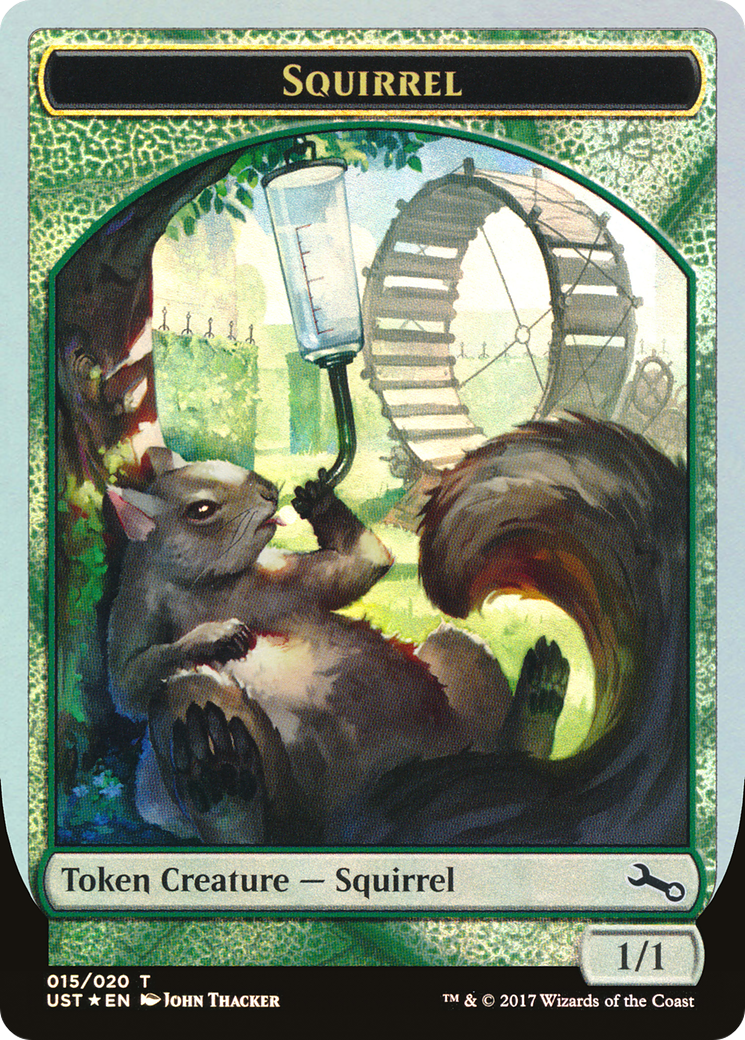 Squirrel (TUST-015) - Unstable Tokens Foil - Premium MTG Single from Wizards of the Coast - Just $0.36! Shop now at Game Crave Tournament Store