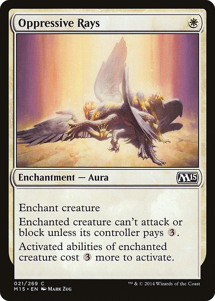 Oppressive Rays (M15-021) - Magic 2015 - Premium MTG Single from Wizards of the Coast - Just $0.25! Shop now at Game Crave Tournament Store