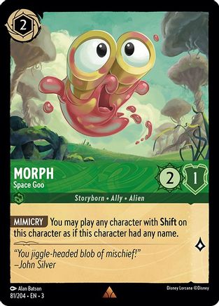 Morph - Space Goo (81/204) - Into the Inklands Cold Foil - Premium Lorcana Single from Into the Inklands - Just $2.61! Shop now at Game Crave Tournament Store