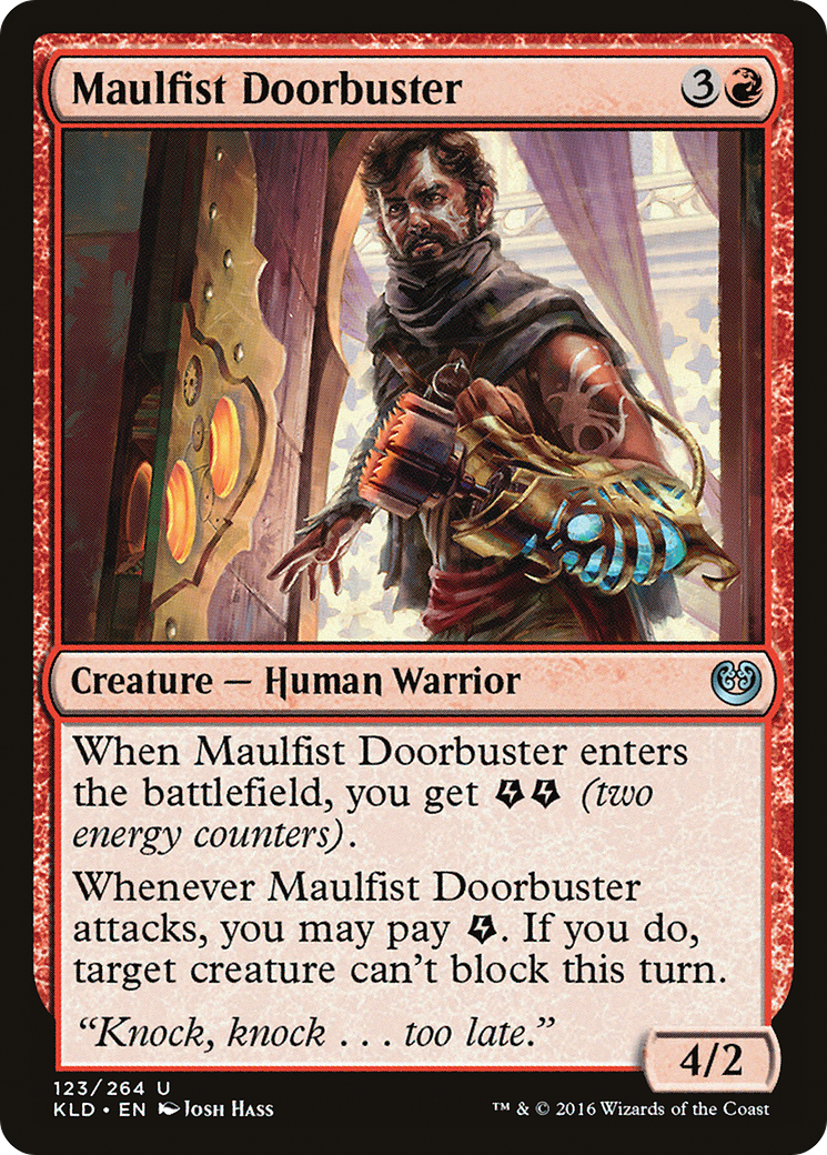 Maulfist Doorbuster (KLD-123) - Kaladesh Foil - Premium MTG Single from Wizards of the Coast - Just $0.08! Shop now at Game Crave Tournament Store