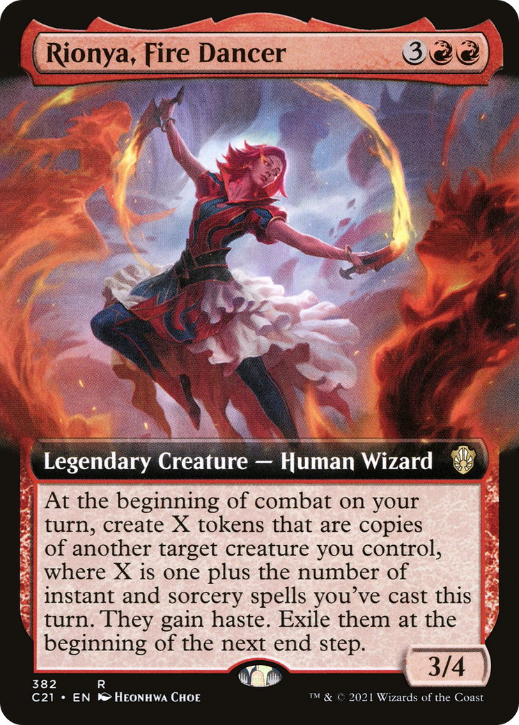 Rionya, Fire Dancer (C21-382) - Commander 2021: (Extended Art) - Premium MTG Single from Wizards of the Coast - Just $2.59! Shop now at Game Crave Tournament Store