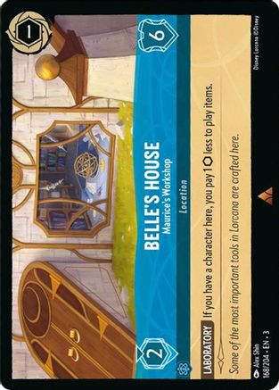 Belle's House - Maurice's Workshop (168/204) - Into the Inklands Cold Foil - Premium Lorcana Single from Into the Inklands - Just $0.33! Shop now at Game Crave Tournament Store