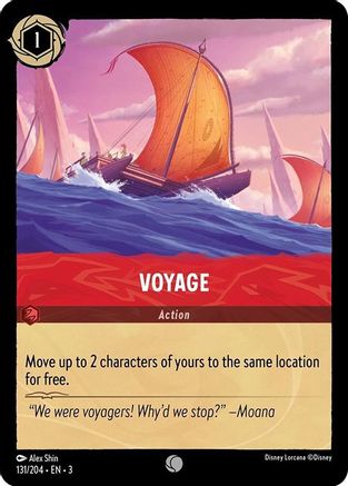 Voyage (131/204) - Into the Inklands Cold Foil - Premium Lorcana Single from Into the Inklands - Just $0.25! Shop now at Game Crave Tournament Store
