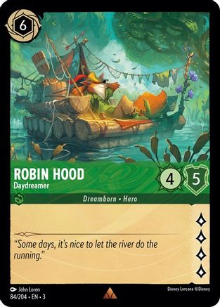 Robin Hood - Daydreamer (84/204) - Into the Inklands Cold Foil - Premium Lorcana Single from Into the Inklands - Just $0.43! Shop now at Game Crave Tournament Store