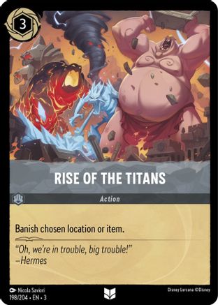 Rise of the Titans (198/204) - Into the Inklands Cold Foil - Premium Lorcana Single from Into the Inklands - Just $0.50! Shop now at Game Crave Tournament Store