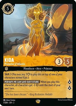 Kida - Protector of Atlantis (7/204) - Into the Inklands - Premium Lorcana Single from Into the Inklands - Just $1.43! Shop now at Game Crave Tournament Store