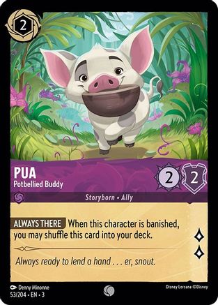 Pua - Potbellied Buddy (53/204) - Into the Inklands - Premium Lorcana Single from Into the Inklands - Just $0.25! Shop now at Game Crave Tournament Store