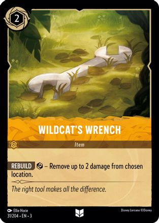 Wildcat's Wrench (31/204) - Into the Inklands Cold Foil - Premium Lorcana Single from Into the Inklands - Just $0.25! Shop now at Game Crave Tournament Store
