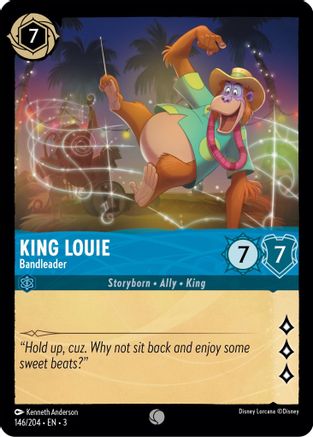 King Louie - Bandleader (146/204) - Into the Inklands Cold Foil - Premium Lorcana Single from Into the Inklands - Just $0.25! Shop now at Game Crave Tournament Store