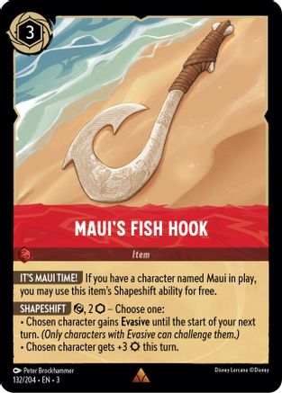 Maui's Fish Hook (132/204) - Into the Inklands Cold Foil - Premium Lorcana Single from Into the Inklands - Just $1.09! Shop now at Game Crave Tournament Store