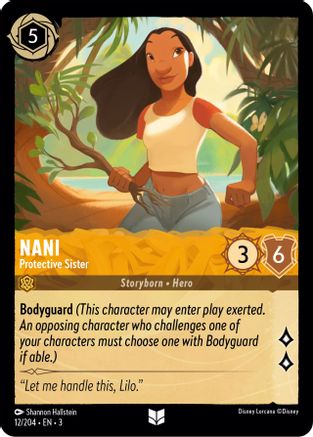 Nani - Protective Sister (12/204) - Into the Inklands Cold Foil - Premium Lorcana Single from Into the Inklands - Just $0.25! Shop now at Game Crave Tournament Store
