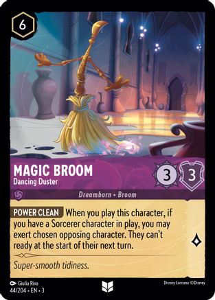 Magic Broom - Dancing Duster (44/204) - Into the Inklands Cold Foil - Premium Lorcana Single from Into the Inklands - Just $0.27! Shop now at Game Crave Tournament Store