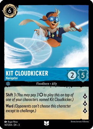 Kit Cloudkicker - Navigator (147//204) - Into the Inklands Cold Foil - Premium Lorcana Single from Into the Inklands - Just $0.25! Shop now at Game Crave Tournament Store