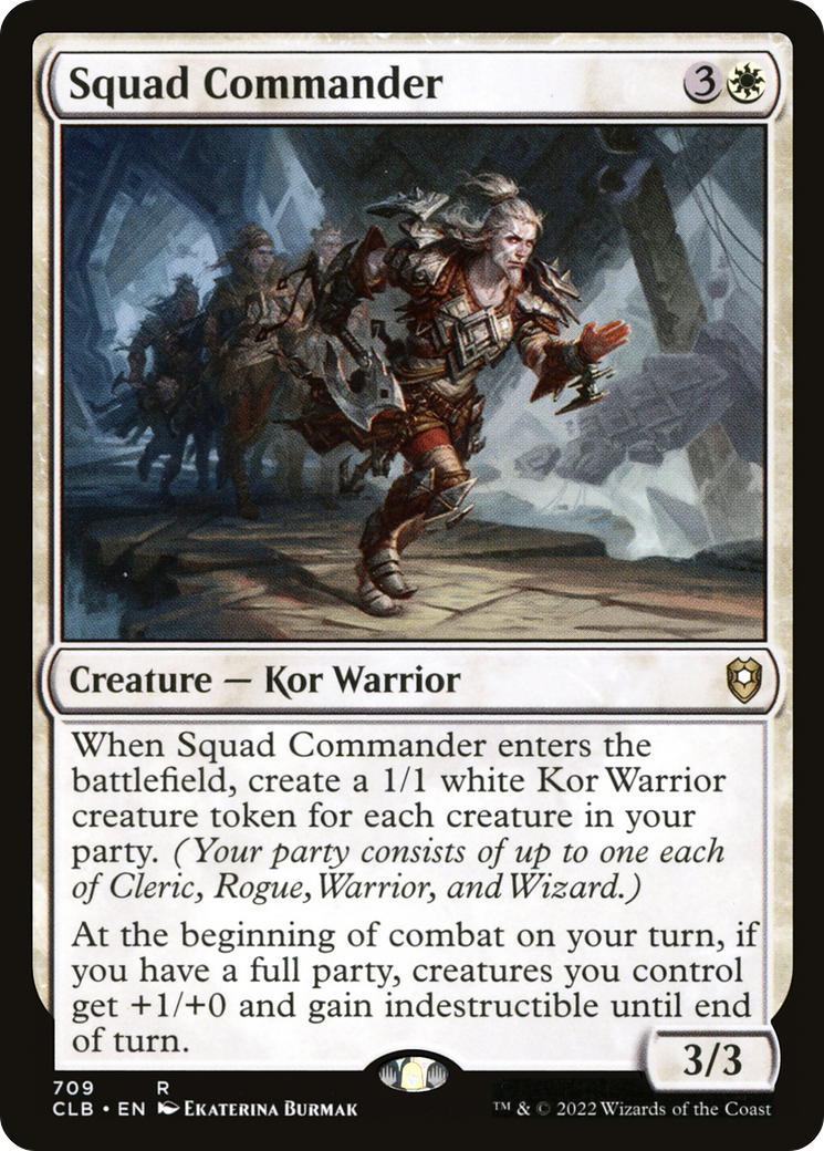 Squad Commander (CLB-709) - Commander Legends: Battle for Baldur's Gate - Premium MTG Single from Wizards of the Coast - Just $0.08! Shop now at Game Crave Tournament Store