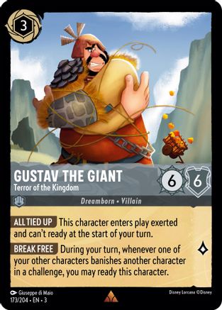 Gustav the Giant - Terror of the Kingdom (173/204) - Into the Inklands Cold Foil - Premium Lorcana Single from Into the Inklands - Just $0.40! Shop now at Game Crave Tournament Store