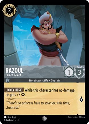 Razoul - Palace Guard (188/204) - Into the Inklands - Premium Lorcana Single from Into the Inklands - Just $0.25! Shop now at Game Crave Tournament Store
