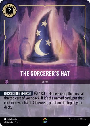 The Sorcerer's Hat (Alternate Art) (210/204) - Into the Inklands Holofoil - Premium Lorcana Single from Into the Inklands - Just $87.97! Shop now at Game Crave Tournament Store