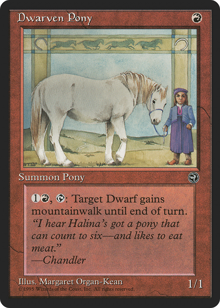 Dwarven Pony (HML-070) - Homelands - Premium MTG Single from Wizards of the Coast - Just $0.73! Shop now at Game Crave Tournament Store