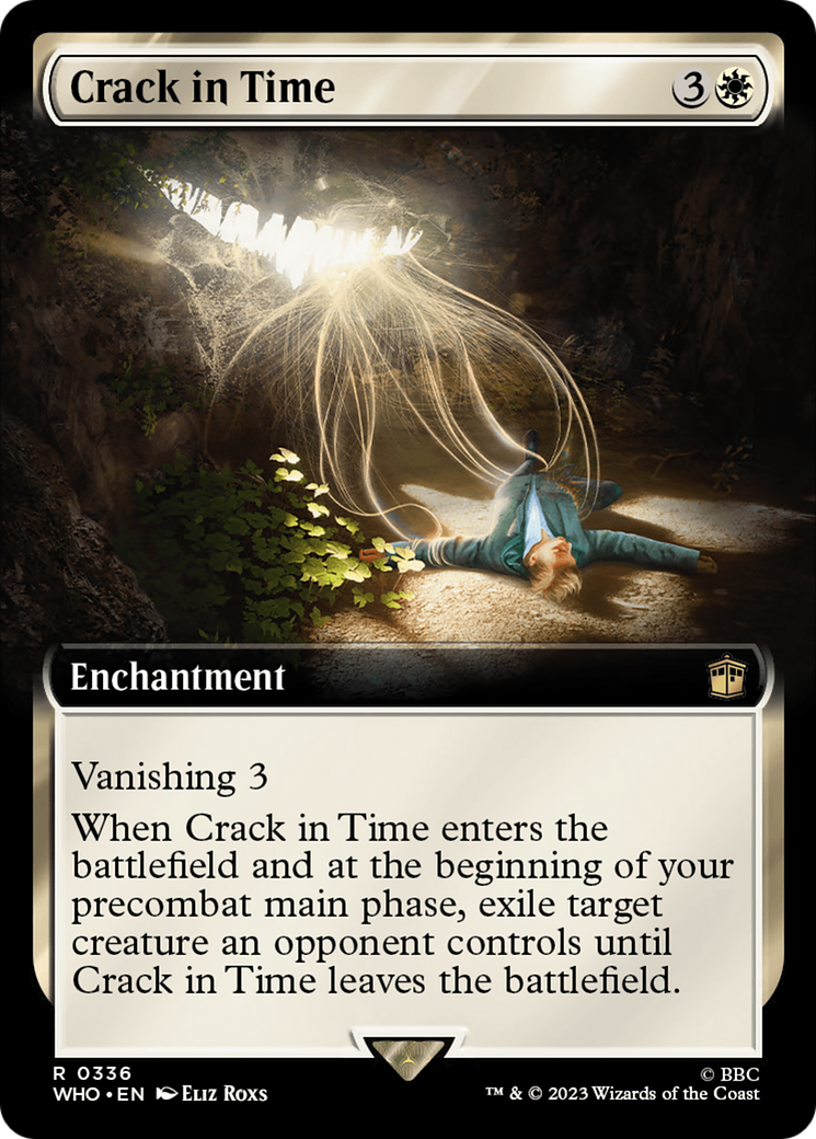 Crack in Time (WHO-336) - Doctor Who: (Extended Art) Foil - Premium MTG Single from Wizards of the Coast - Just $0.08! Shop now at Game Crave Tournament Store