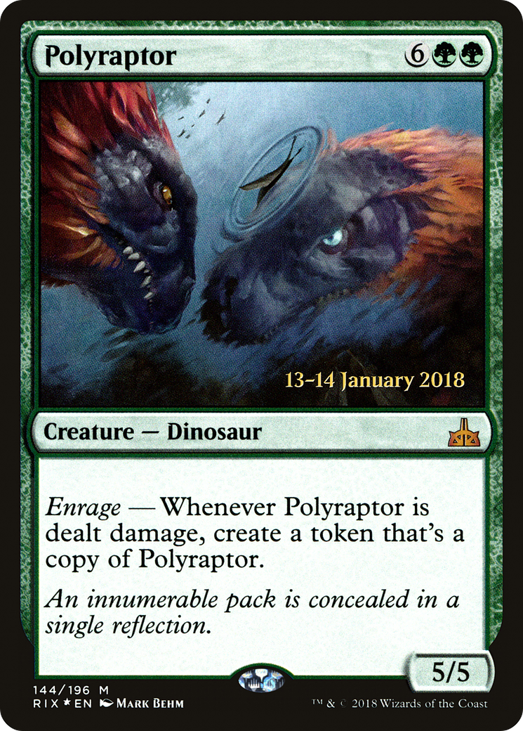 Polyraptor (PRIX-144S) - Rivals of Ixalan Promos Foil - Premium MTG Single from Wizards of the Coast - Just $6.59! Shop now at Game Crave Tournament Store