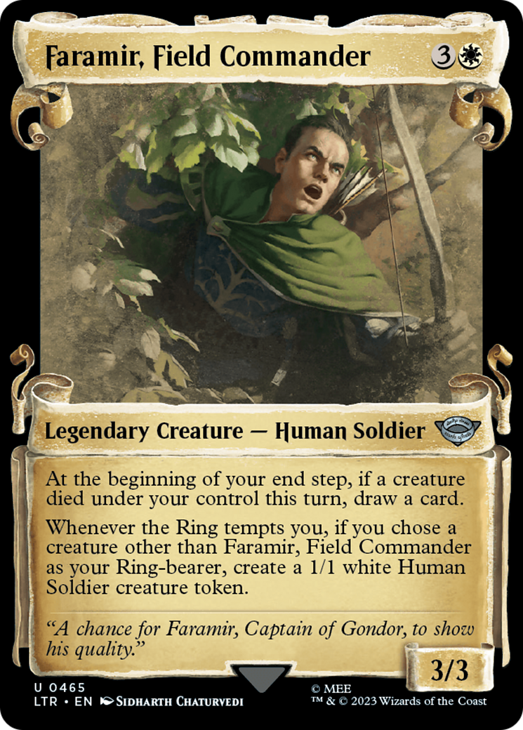 Faramir, Field Commander (LTR-465) - The Lord of the Rings: Tales of Middle-earth: (Showcase) Foil - Premium MTG Single from Wizards of the Coast - Just $0.08! Shop now at Game Crave Tournament Store
