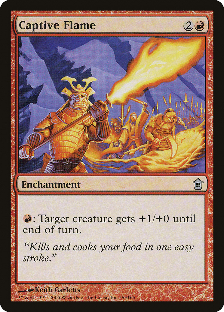 Captive Flame (SOK-096) - Saviors of Kamigawa Foil - Premium MTG Single from Wizards of the Coast - Just $0.38! Shop now at Game Crave Tournament Store