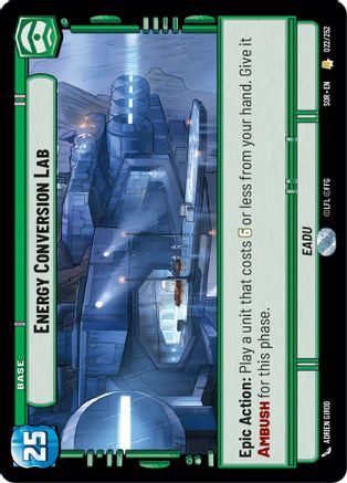 Energy Conversion Lab (22) - Spark of Rebellion - Premium Star Wars: Unlimited Single from Spark of Rebellion - Just $2.22! Shop now at Game Crave Tournament Store