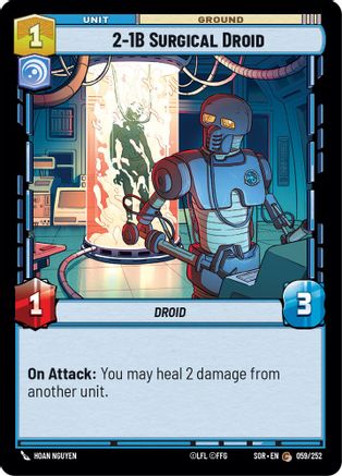 2-1B Surgical Droid (059/252) - Spark of Rebellion Foil - Premium Star Wars: Unlimited Single from Spark of Rebellion - Just $0.08! Shop now at Game Crave Tournament Store