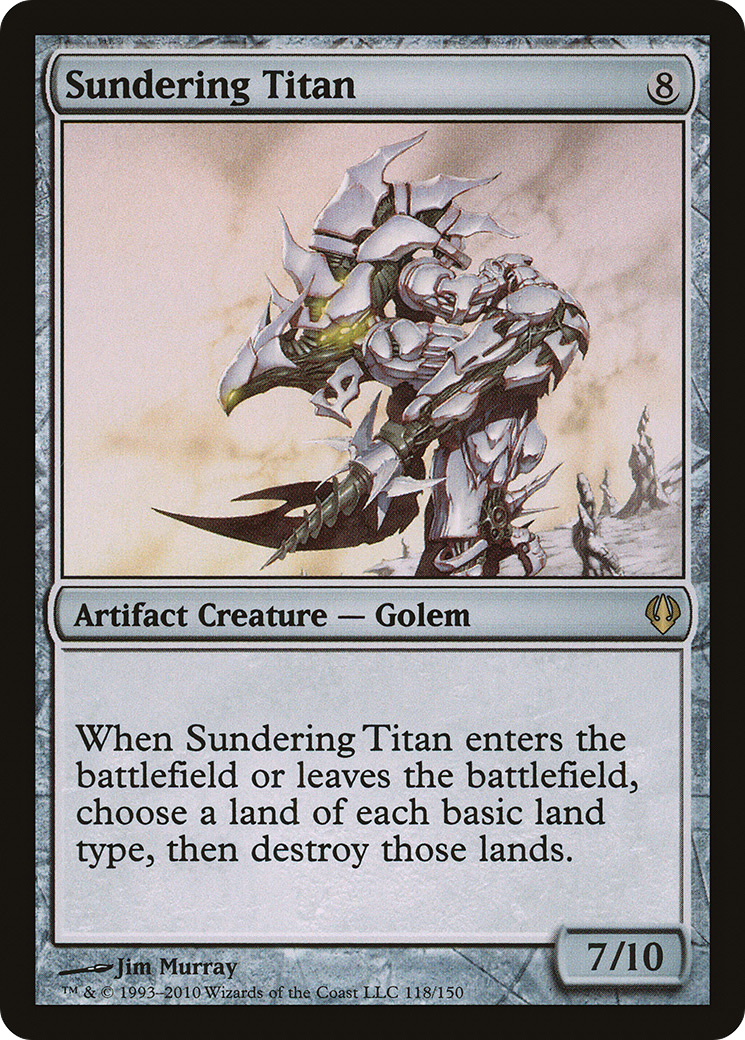 Sundering Titan (ARC-118) - Archenemy - Premium MTG Single from Wizards of the Coast - Just $0.15! Shop now at Game Crave Tournament Store