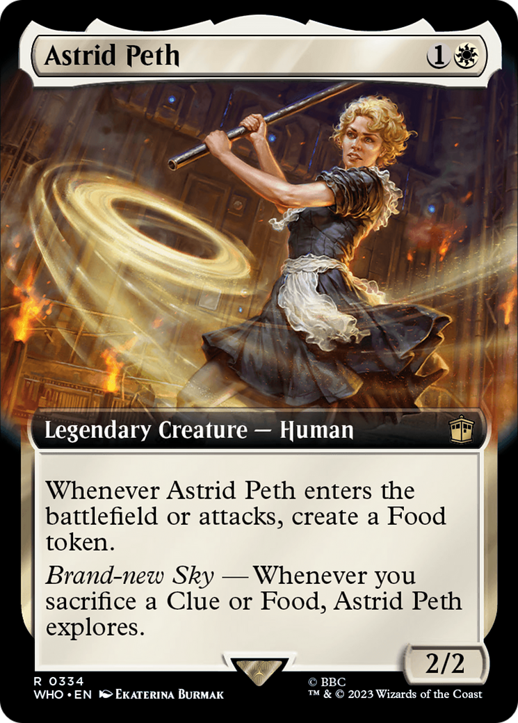 Astrid Peth (WHO-334) - Doctor Who: (Extended Art) Foil - Premium MTG Single from Wizards of the Coast - Just $1.67! Shop now at Game Crave Tournament Store