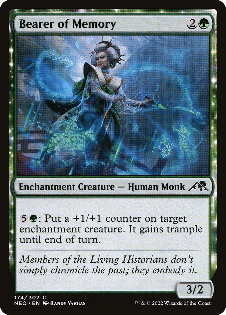 Bearer of Memory (NEO-174) - Kamigawa: Neon Dynasty - Premium MTG Single from Wizards of the Coast - Just $0.08! Shop now at Game Crave Tournament Store