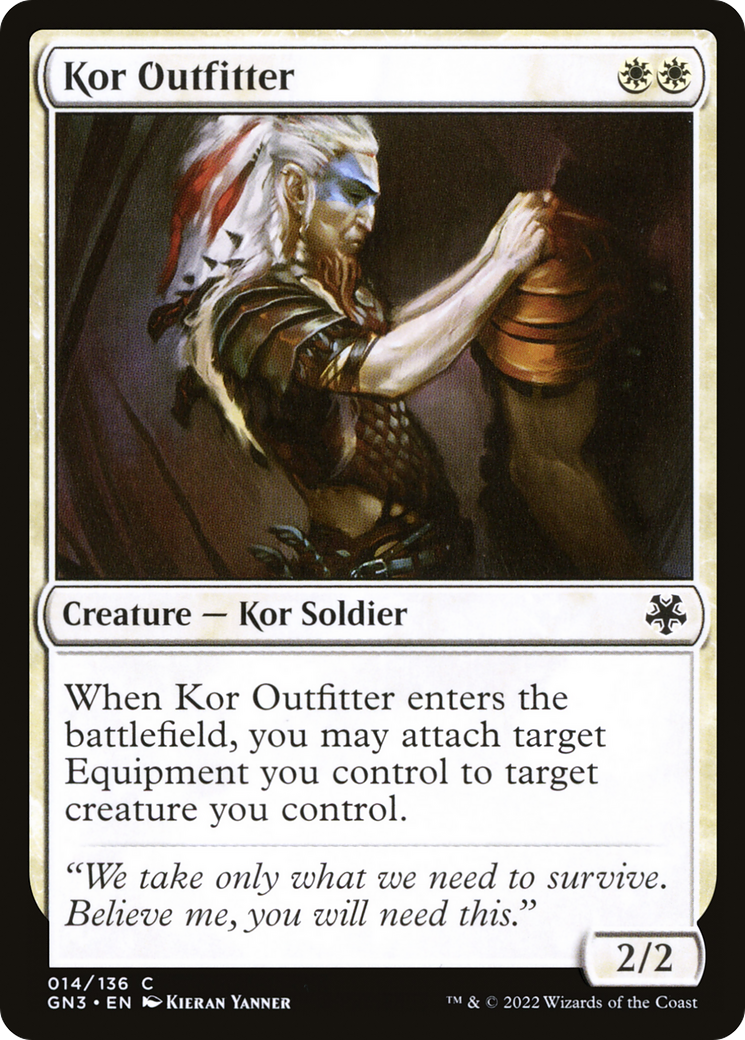 Kor Outfitter (GN3-014) - Game Night: Free-for-All - Premium MTG Single from Wizards of the Coast - Just $0.08! Shop now at Game Crave Tournament Store