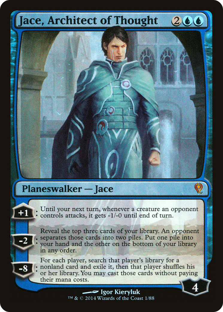 Jace, Architect of Thought (DDM-001) - Duel Decks: Jace vs. Vraska Foil - Premium MTG Single from Wizards of the Coast - Just $0.08! Shop now at Game Crave Tournament Store