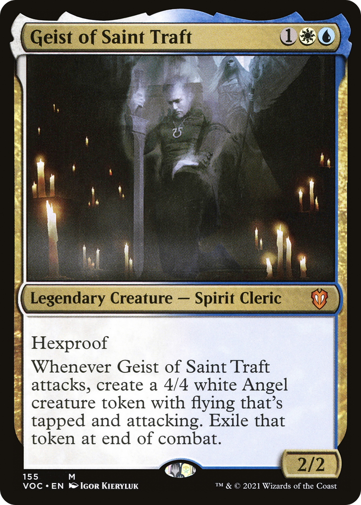 Geist of Saint Traft (VOC-155) - Crimson Vow Commander - Premium MTG Single from Wizards of the Coast - Just $0.19! Shop now at Game Crave Tournament Store