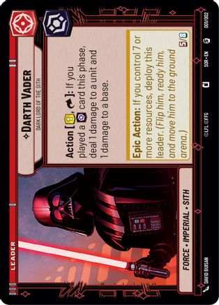 Darth Vader - Dark Lord of the Sith (001/002) - Prerelease Promos - Premium Star Wars: Unlimited Single from Prerelease Promos - Just $0.74! Shop now at Game Crave Tournament Store