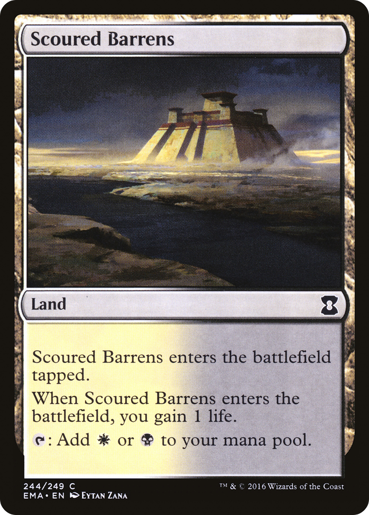 Scoured Barrens (EMA-244) - Eternal Masters - Premium MTG Single from Wizards of the Coast - Just $0.25! Shop now at Game Crave Tournament Store