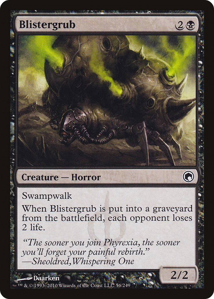 Blistergrub (SOM-056) - Scars of Mirrodin Foil - Premium MTG Single from Wizards of the Coast - Just $0.27! Shop now at Game Crave Tournament Store