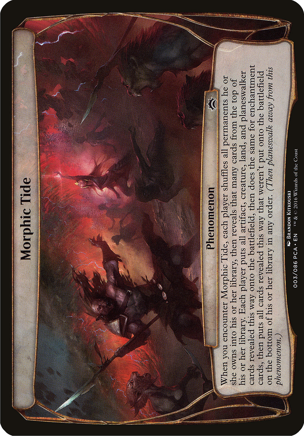 Morphic Tide (OPCA-003) - Planechase Anthology Planes - Premium MTG Single from Wizards of the Coast - Just $3.62! Shop now at Game Crave Tournament Store