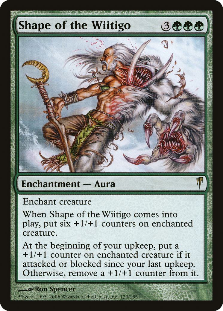 Shape of the Wiitigo (CSP-120) - Coldsnap Foil - Premium MTG Single from Wizards of the Coast - Just $1.20! Shop now at Game Crave Tournament Store