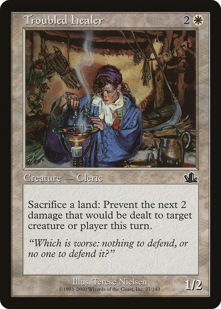 Troubled Healer (PCY-027) - Prophecy - Premium MTG Single from Wizards of the Coast - Just $0.25! Shop now at Game Crave Tournament Store