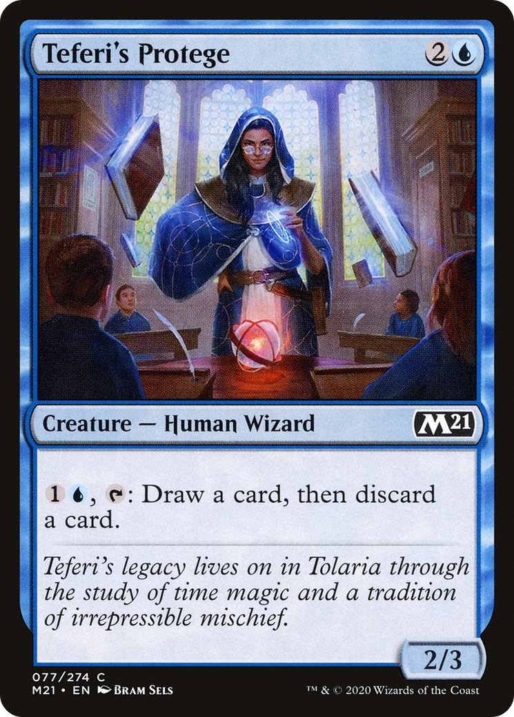 Teferi's Protege (M21-077) - Core Set 2021 Foil - Premium MTG Single from Wizards of the Coast - Just $0.08! Shop now at Game Crave Tournament Store