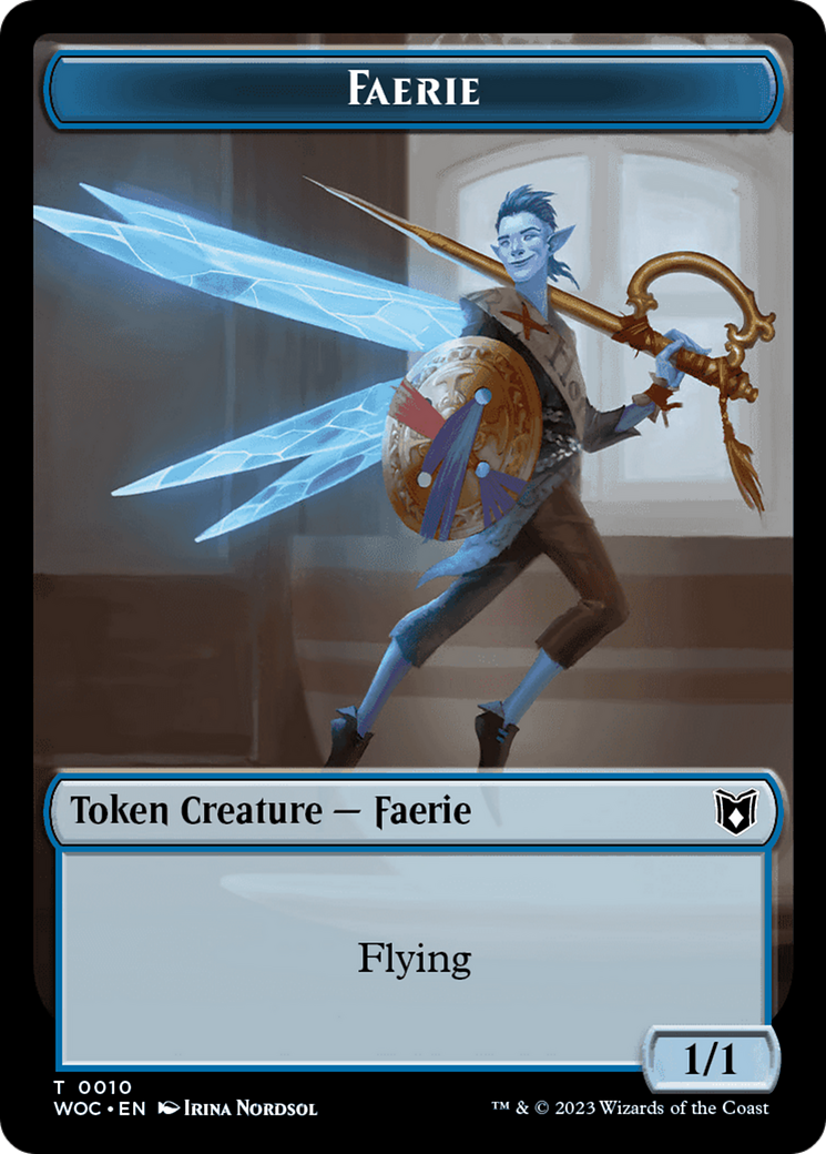 Faerie (TWOC-010) - Wilds of Eldraine Commander Tokens - Premium MTG Single from Wizards of the Coast - Just $0! Shop now at Game Crave Tournament Store