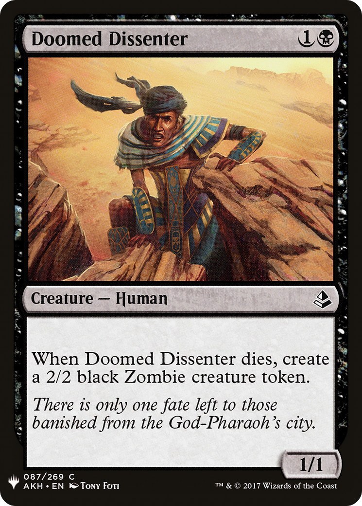 Doomed Dissenter (MB1-631) - Mystery Booster - Premium MTG Single from Wizards of the Coast - Just $0.08! Shop now at Game Crave Tournament Store