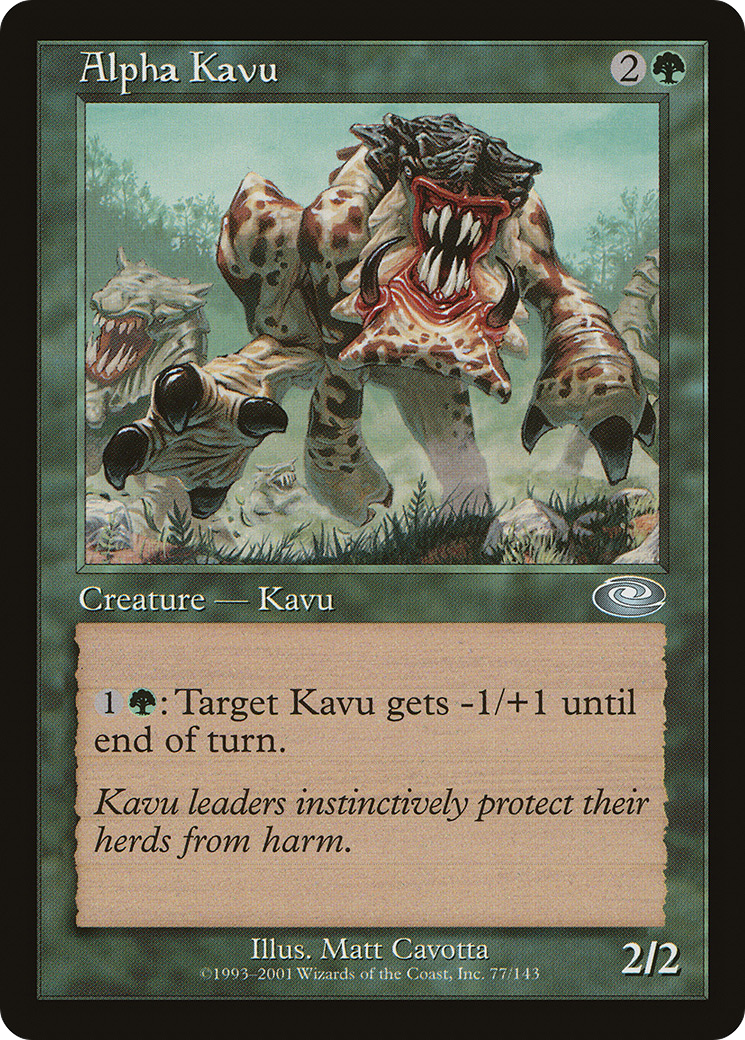 Alpha Kavu (PLS-077) - Planeshift Foil - Premium MTG Single from Wizards of the Coast - Just $0.08! Shop now at Game Crave Tournament Store