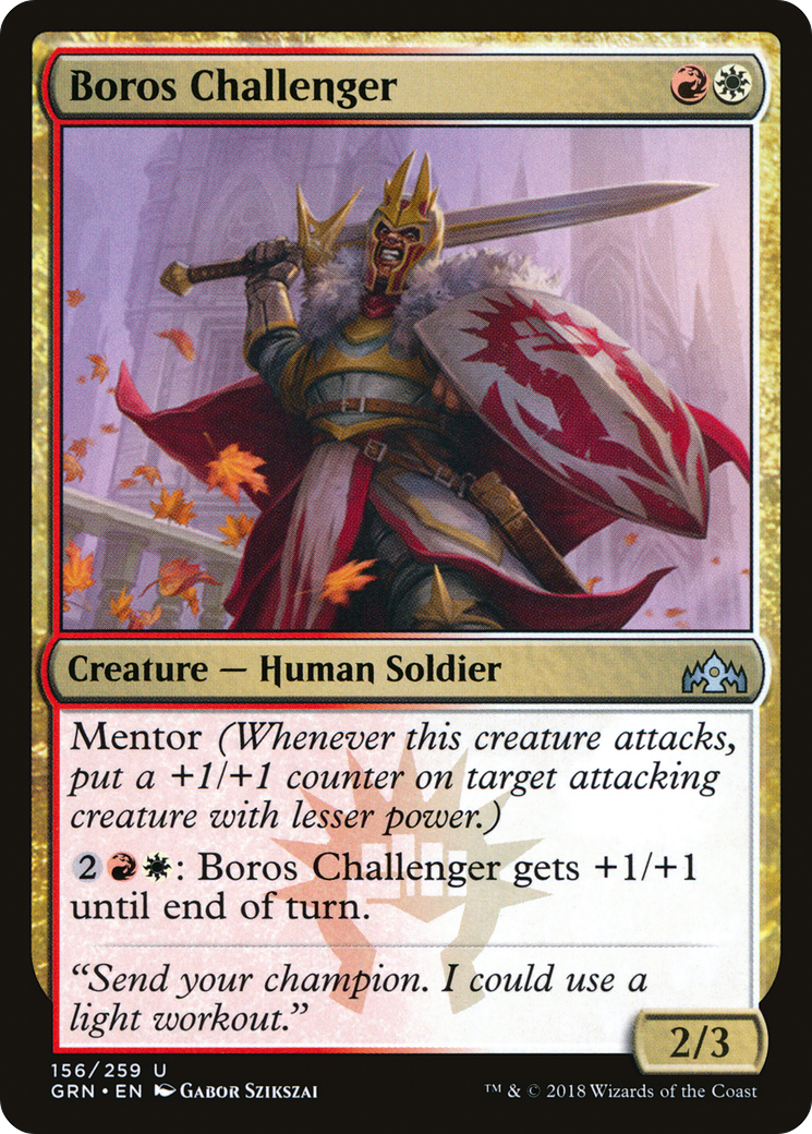 Boros Challenger (GRN-156) - Guilds of Ravnica Foil - Premium MTG Single from Wizards of the Coast - Just $0.25! Shop now at Game Crave Tournament Store