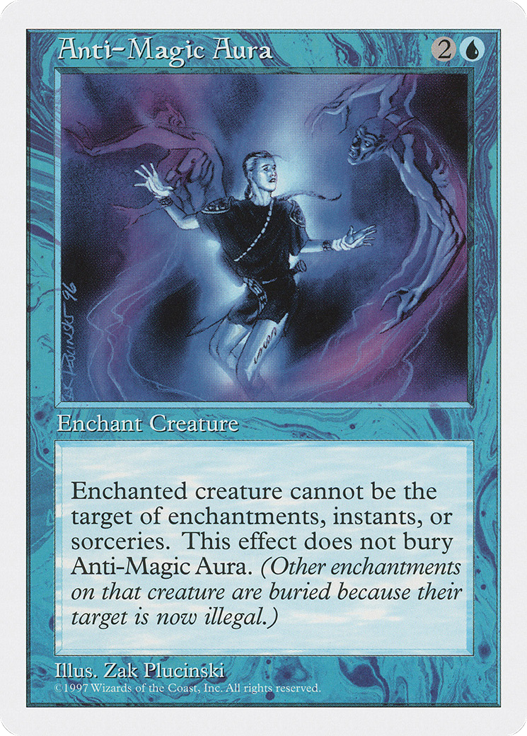 Anti-Magic Aura (5ED-072) - Fifth Edition - Premium MTG Single from Wizards of the Coast - Just $0.24! Shop now at Game Crave Tournament Store