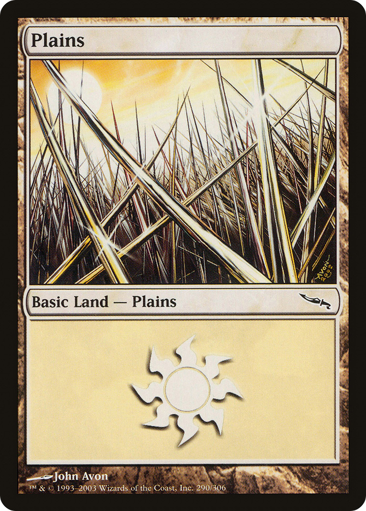 Plains (MRD-290) - Mirrodin Foil - Premium MTG Single from Wizards of the Coast - Just $0.98! Shop now at Game Crave Tournament Store