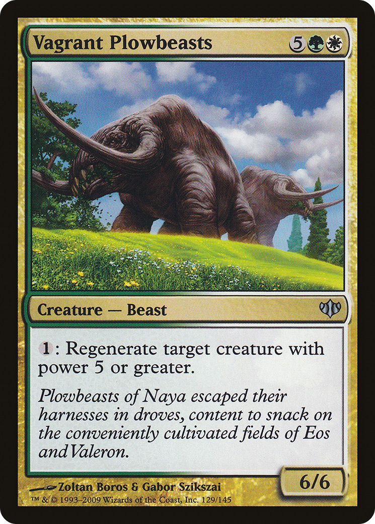 Vagrant Plowbeasts (CON-129) - Conflux Foil - Premium MTG Single from Wizards of the Coast - Just $0.77! Shop now at Game Crave Tournament Store